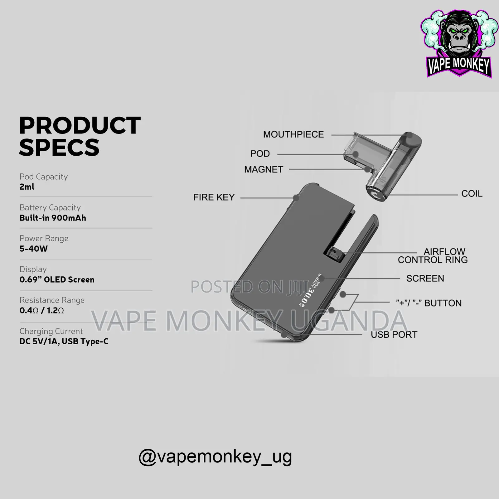 Famovape Magma Aio Pod KIT 900mah