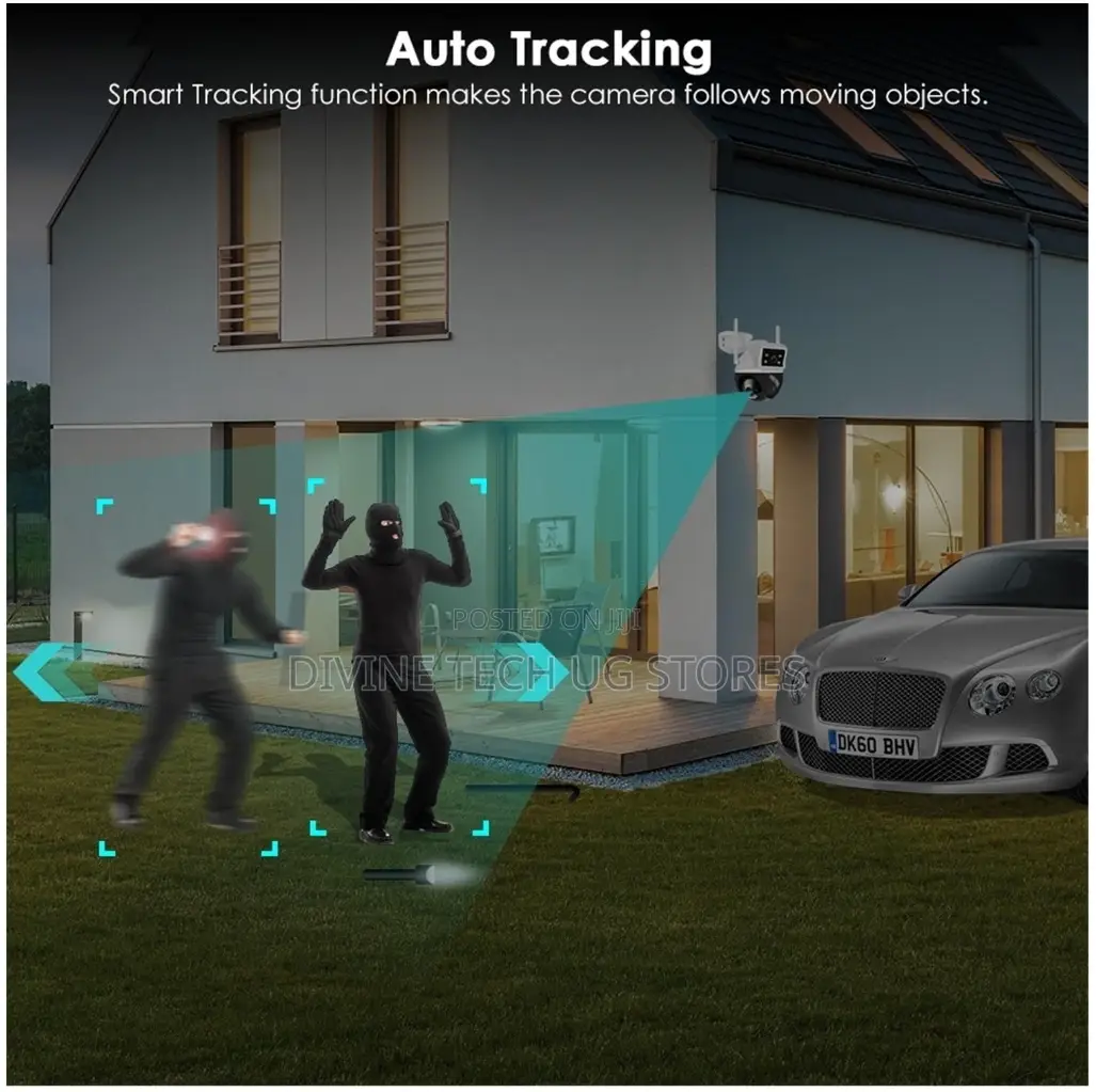 360 Dual Lens Wifi PTZ Wireless IP Indoor And Outdoor Camera