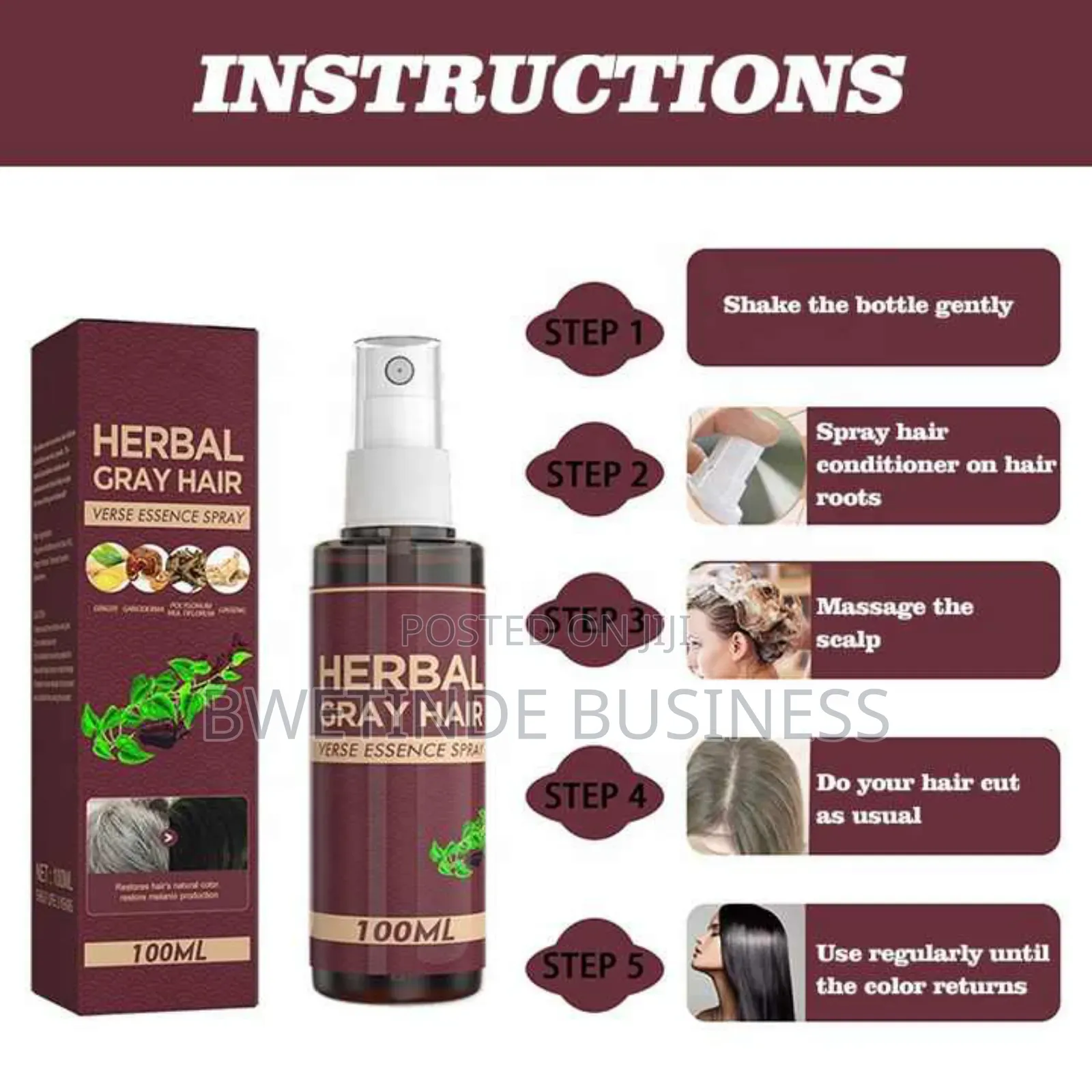 Herbal Gay Hair Spray 100mls