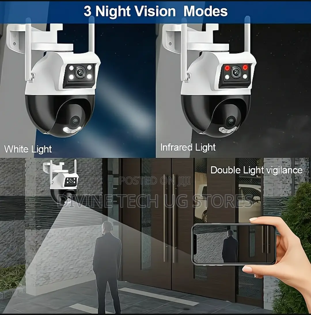 360 Dual Lens Wifi PTZ Wireless IP Indoor And Outdoor Camera