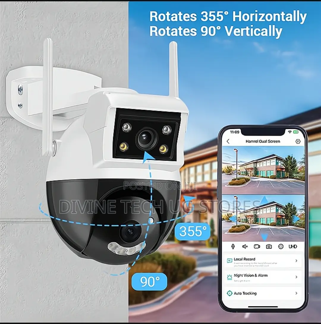 360 Dual Lens Wifi PTZ Wireless IP Indoor And Outdoor Camera
