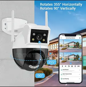 360 Dual Lens Wifi PTZ Wireless IP Indoor And Outdoor Camera