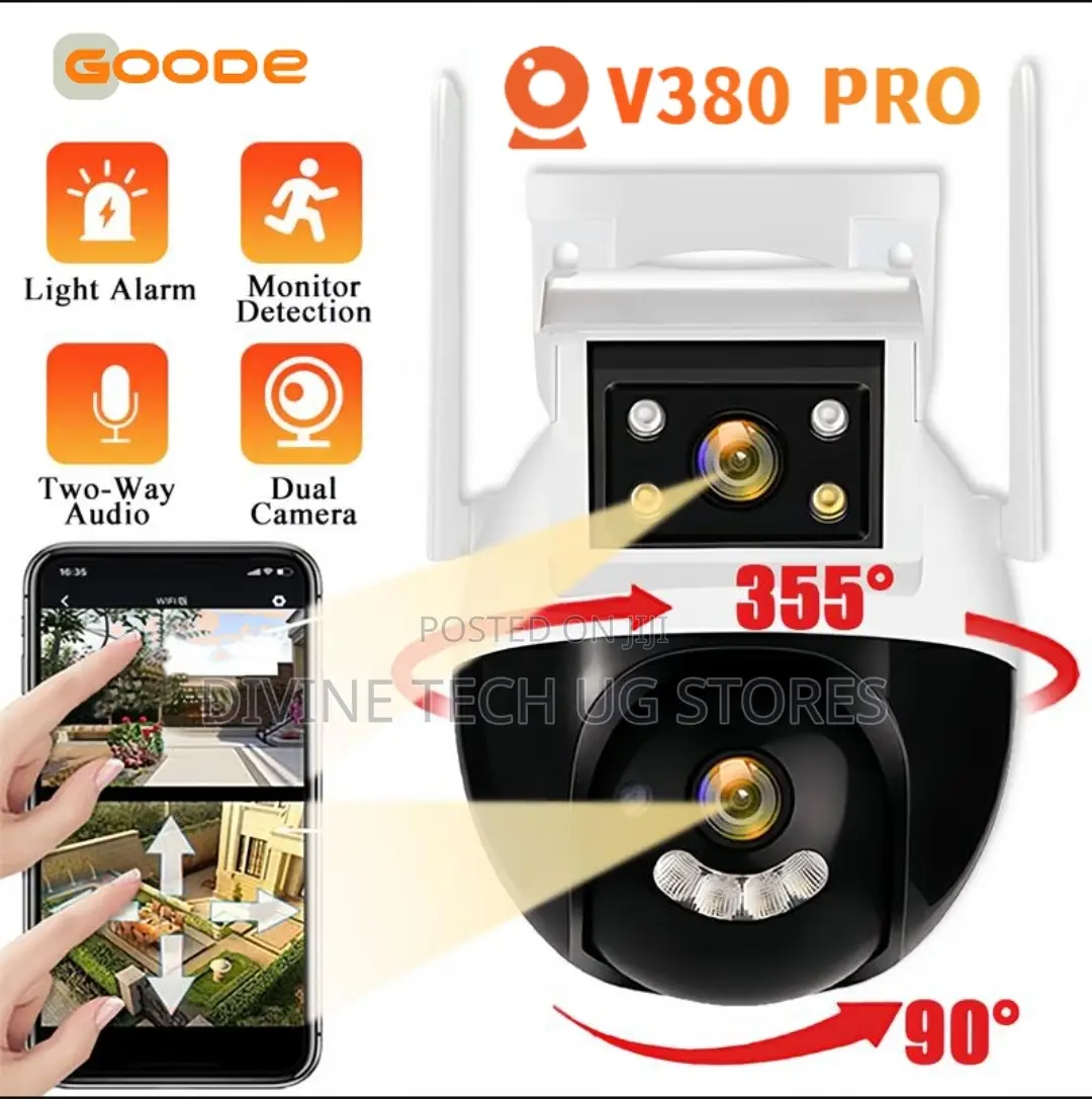 360 Dual Lens Wifi PTZ Wireless IP Indoor And Outdoor Camera
