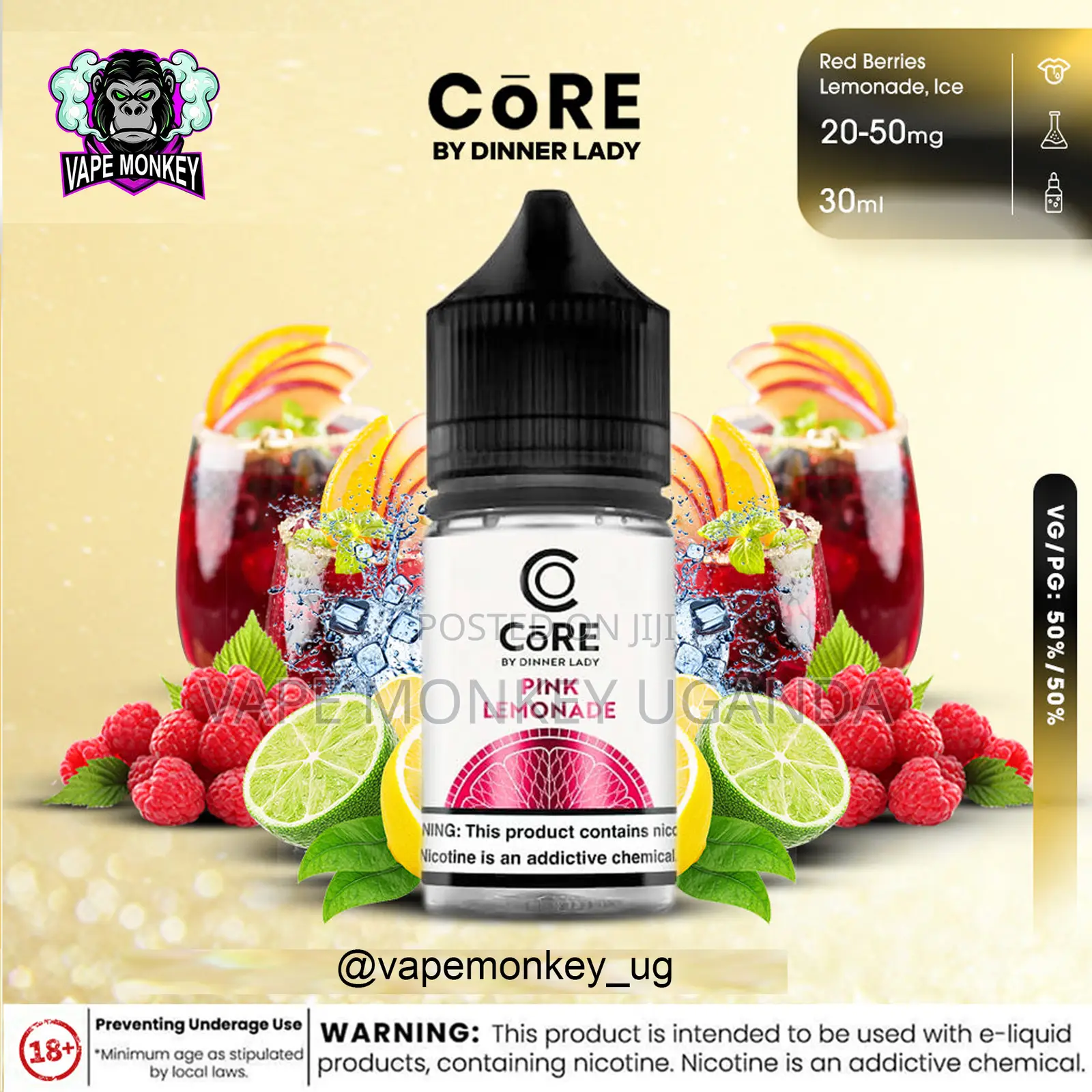CORE by Dinner Lady - Pink Lemonade Ice (30ml)