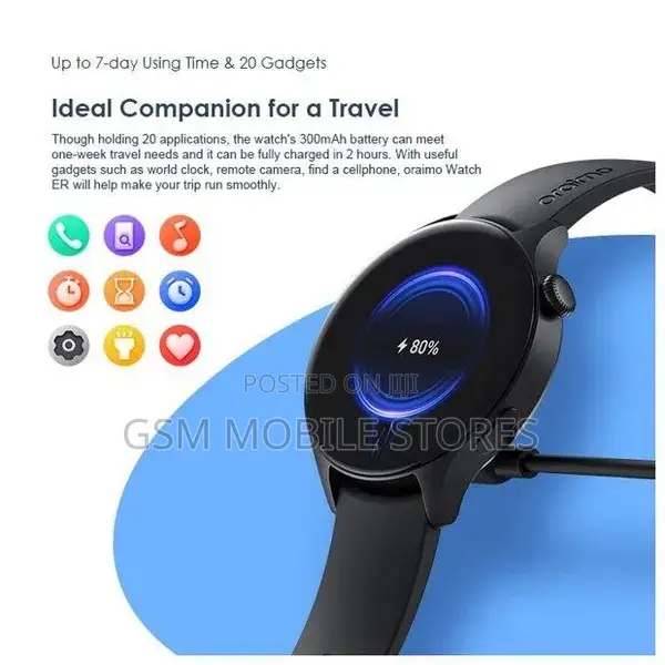 Oraimo Watch ER 1.43'' AMOLED IP68 Calling Smart Watch