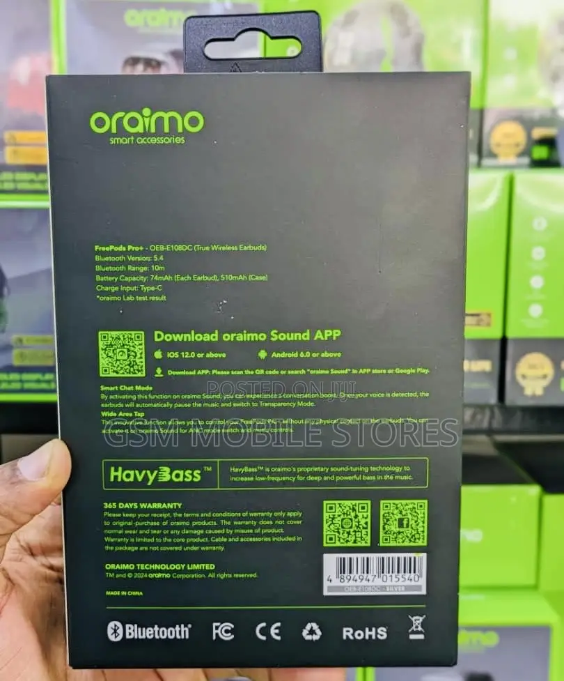 Oraimo Freepods Pro+ Hybrid ANC True Wireless Earbuds