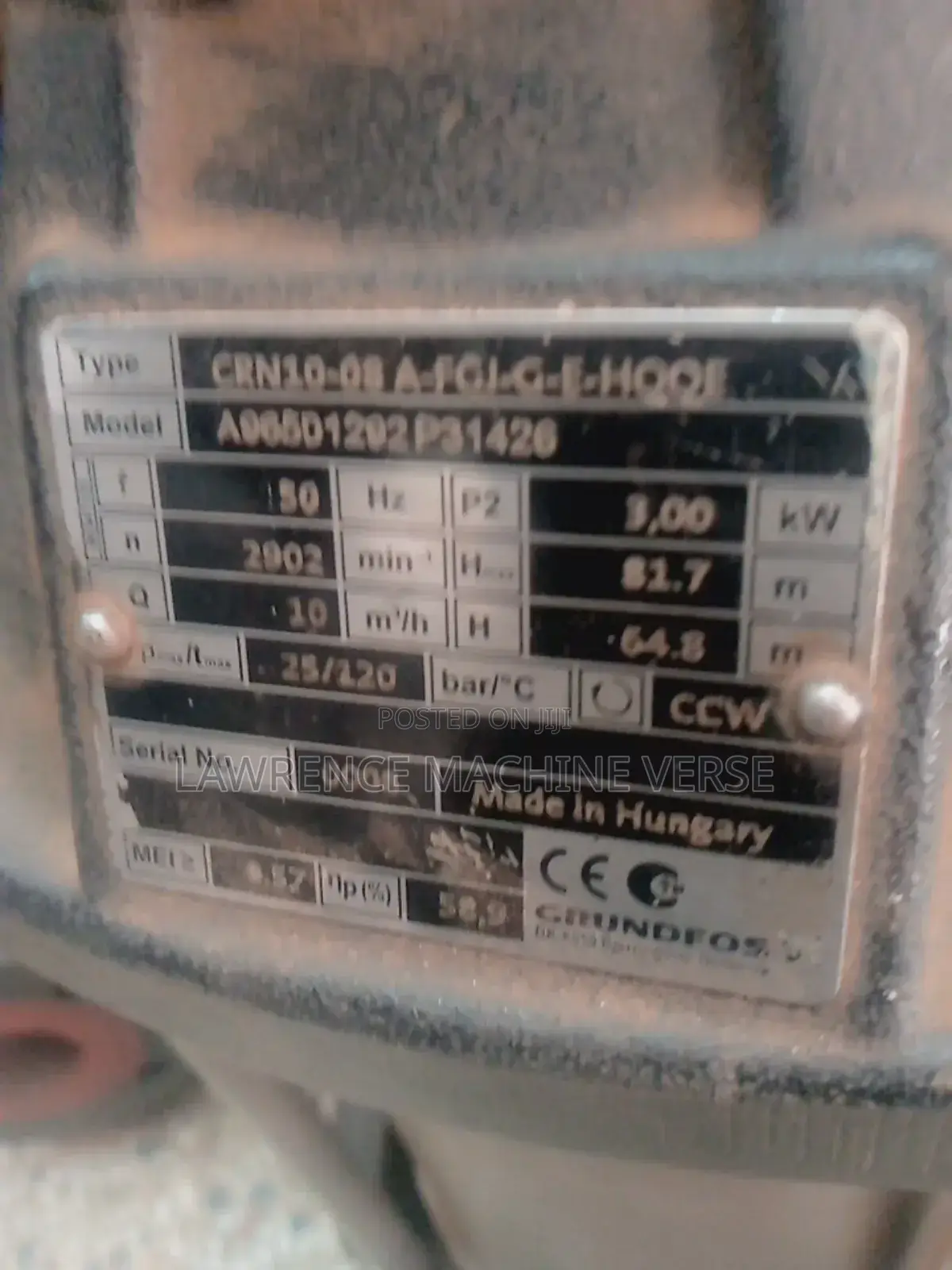 Groundfos Water Pump 82m