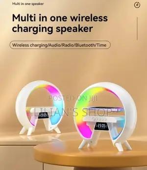 15W Wireless Speaker Charger Alarm Clock Lamp