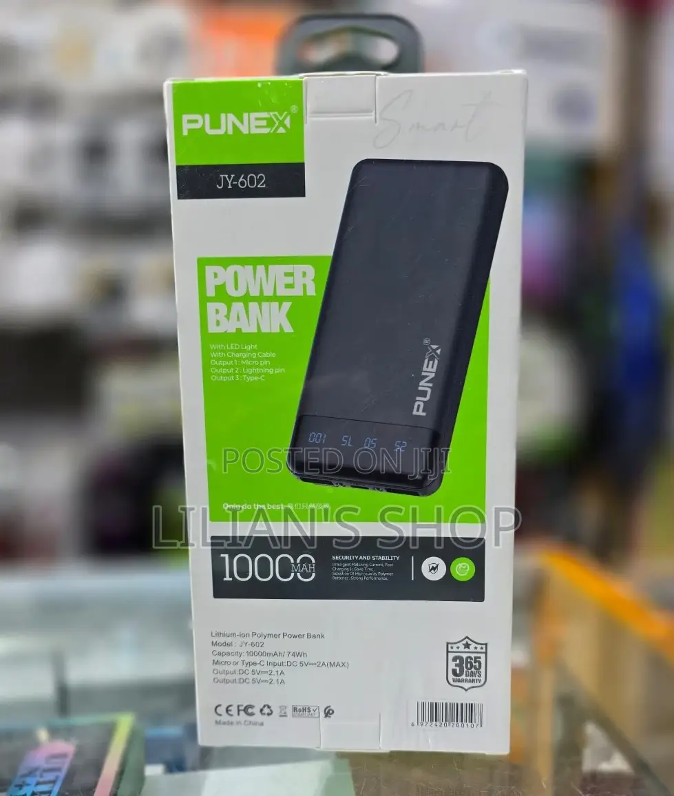 10000mah Punex Fast Charging Power Bank