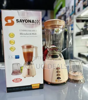 Sayona 1.5litres 2 in 1 Blender With Unbreakable Jug - Multi