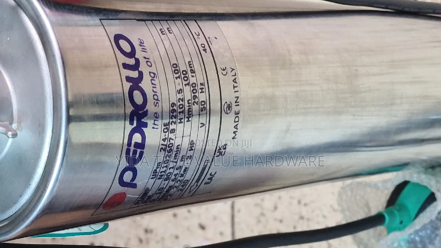 Water Pump 100m Pedrollo Italy 