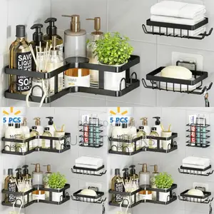 Metallic Bathroom Shelf Rack