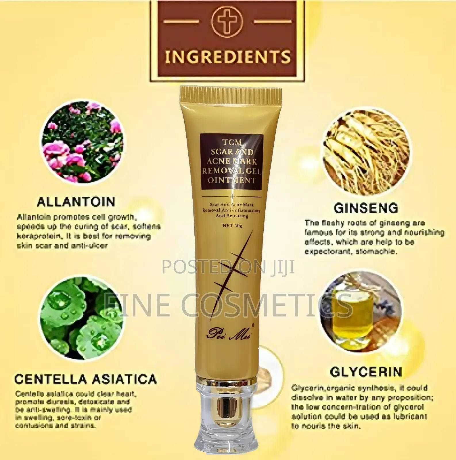 TCM Scar and Acne Marks Removal Cream, Green Veins Remover