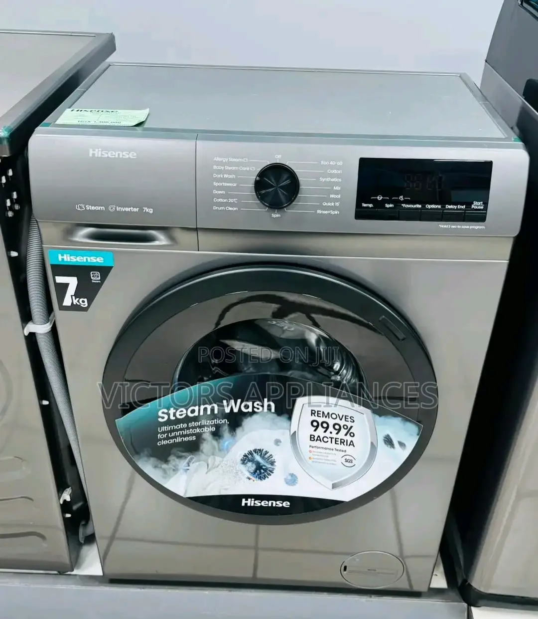 Hisense 7kg Frontloader Washing Machine (Titanium Gray)
