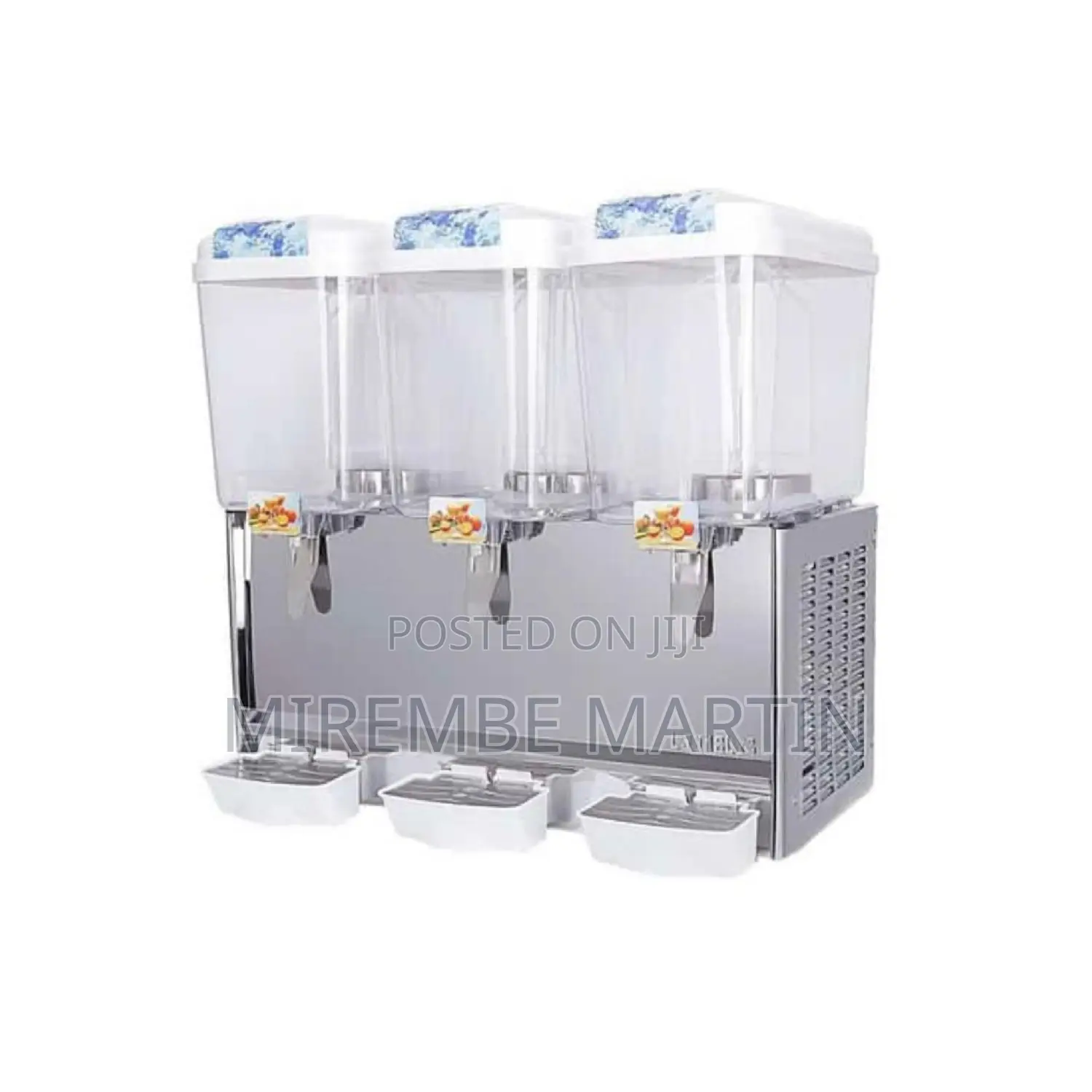 Triple Commercial Beverage Dispenser.