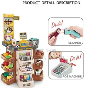 Girl Boy Supermarket Pretend Play Toy Set