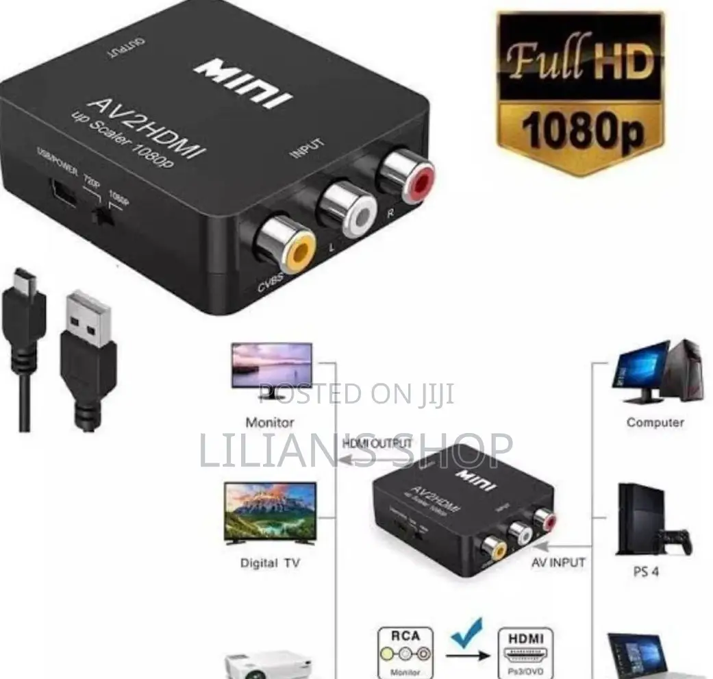 AV/RCA to HDMI Converter