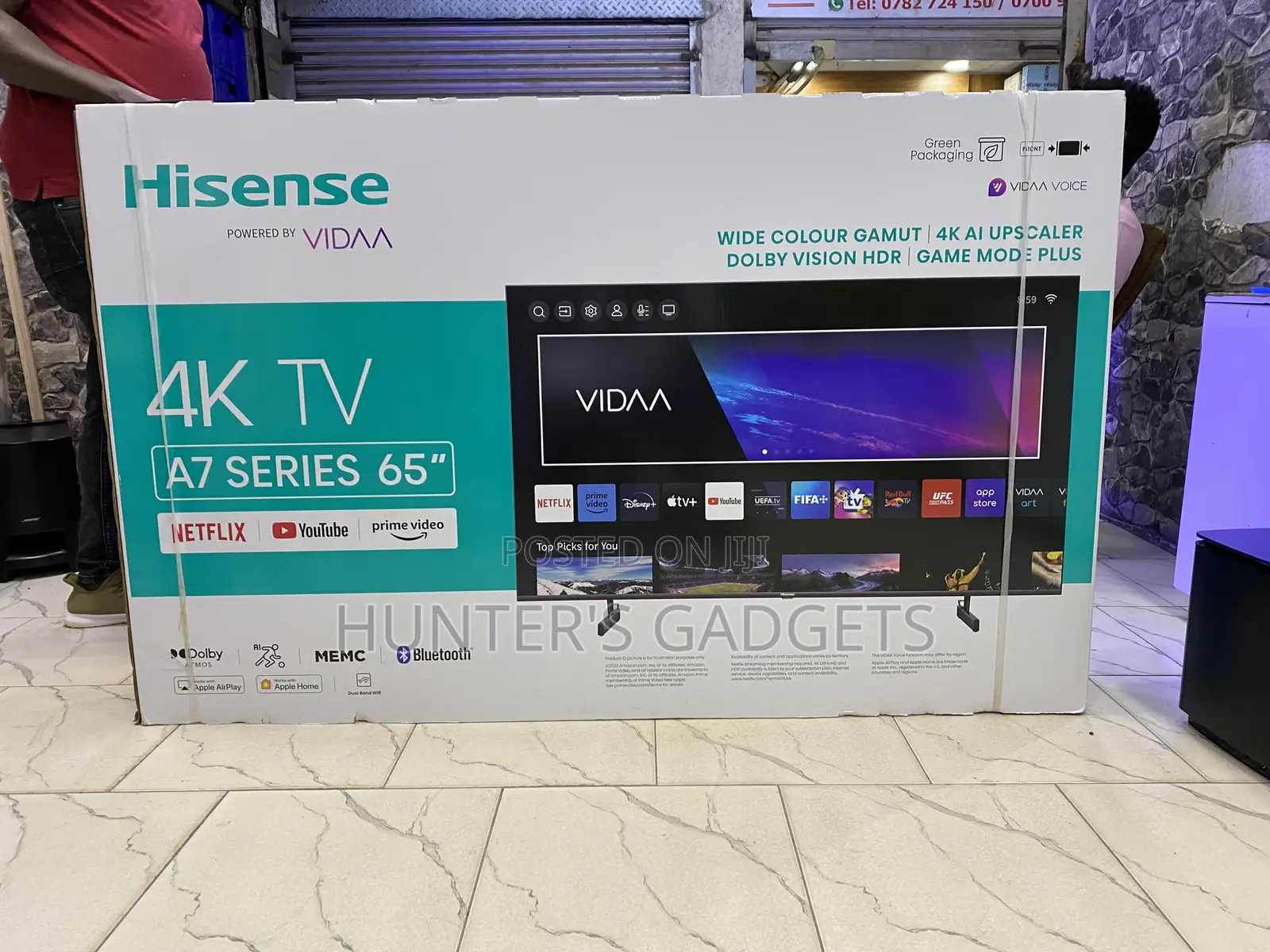 Hisense 65 Inch Smart Uhd A7 Series Vida Brand New Tv