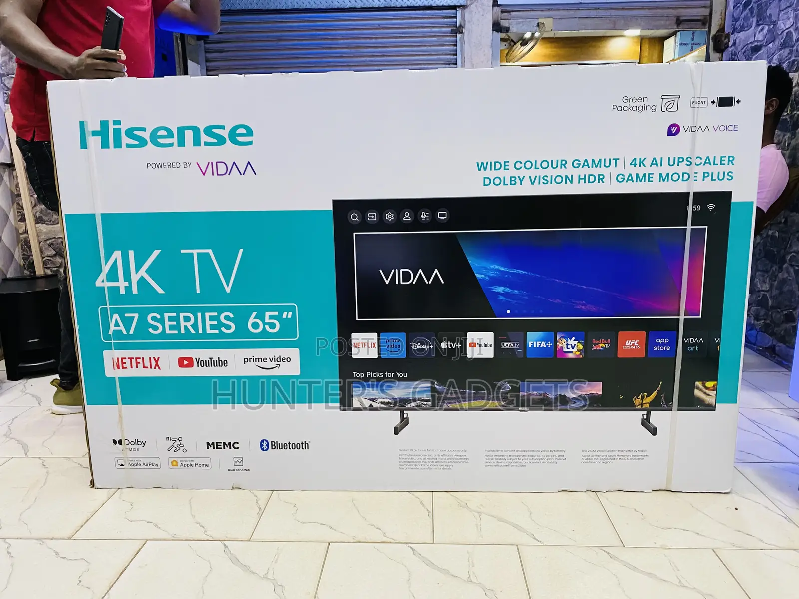 Hisense 65 Inch Smart Uhd A7 Series Vida Brand New Tv