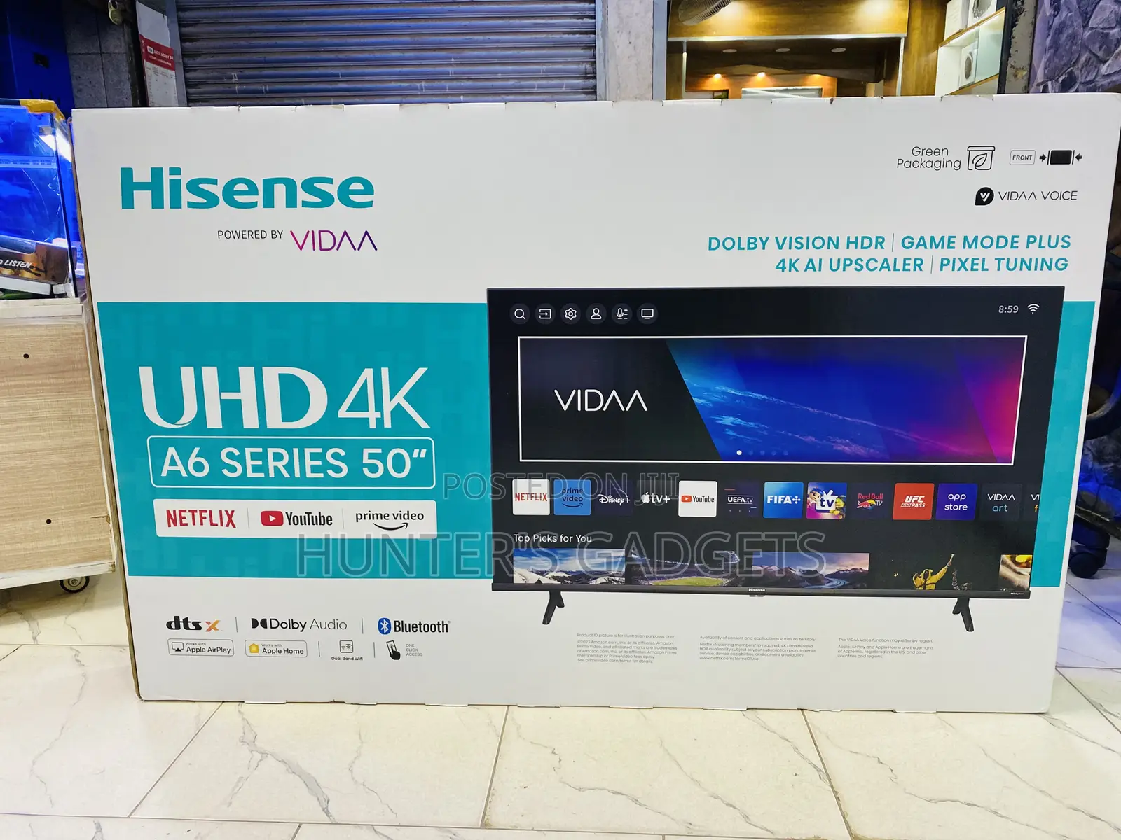 Hisense 50 Inch Smart Uhd A6 Series Model 2024 Brand New