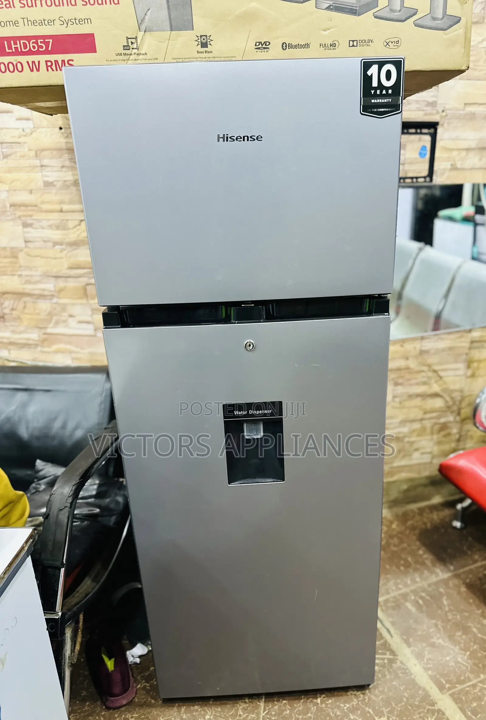 Hisense 270 Liters Double Door Fridge With Water Dispenser