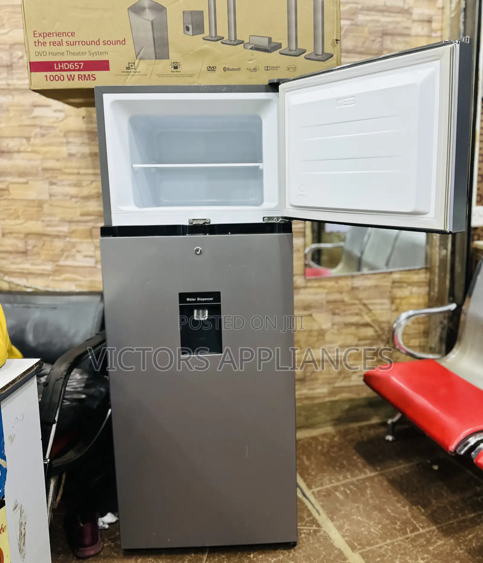 Hisense Double Door Refrigerator 270l With Dispenser Rd27dr