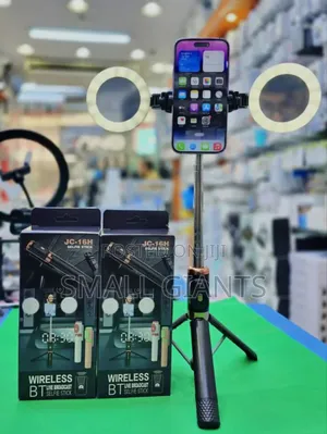 JC-16H Bluetooth Selfie Stick With Tripod and Double Lights