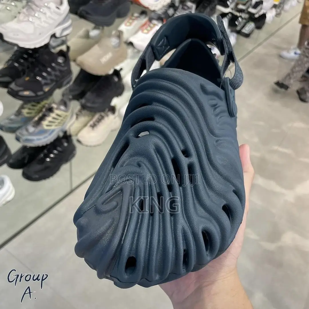 Black New Crocs.