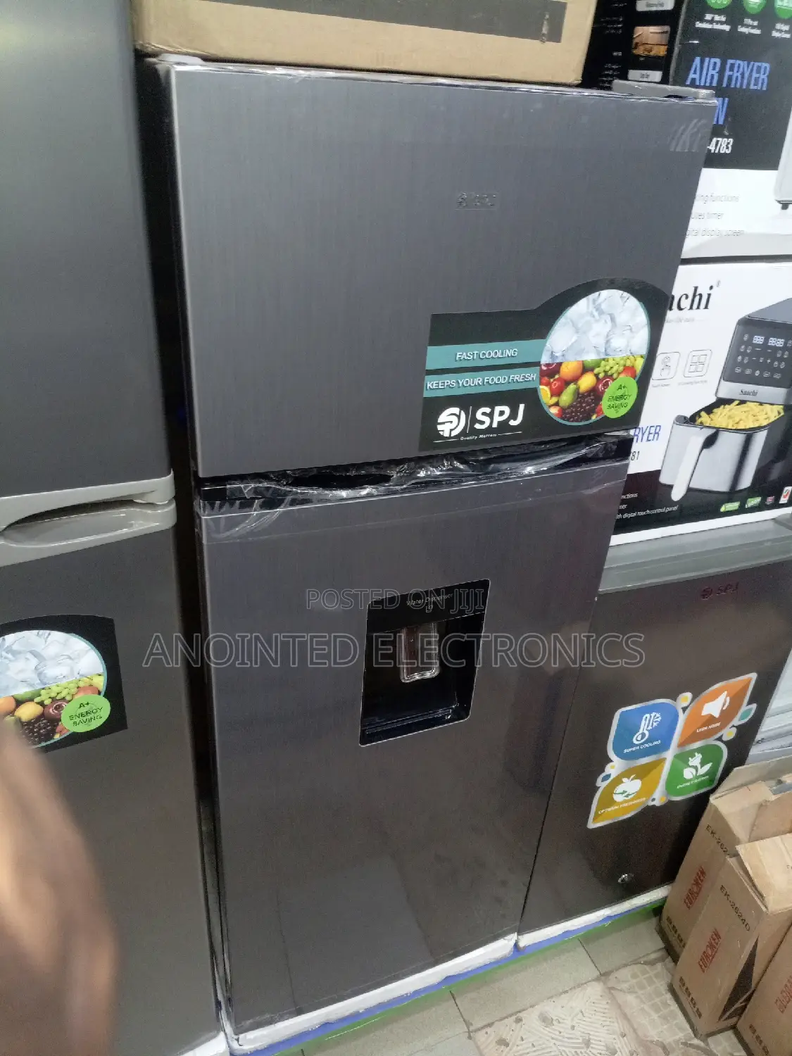 Double Door Dispenser Fridge 270L