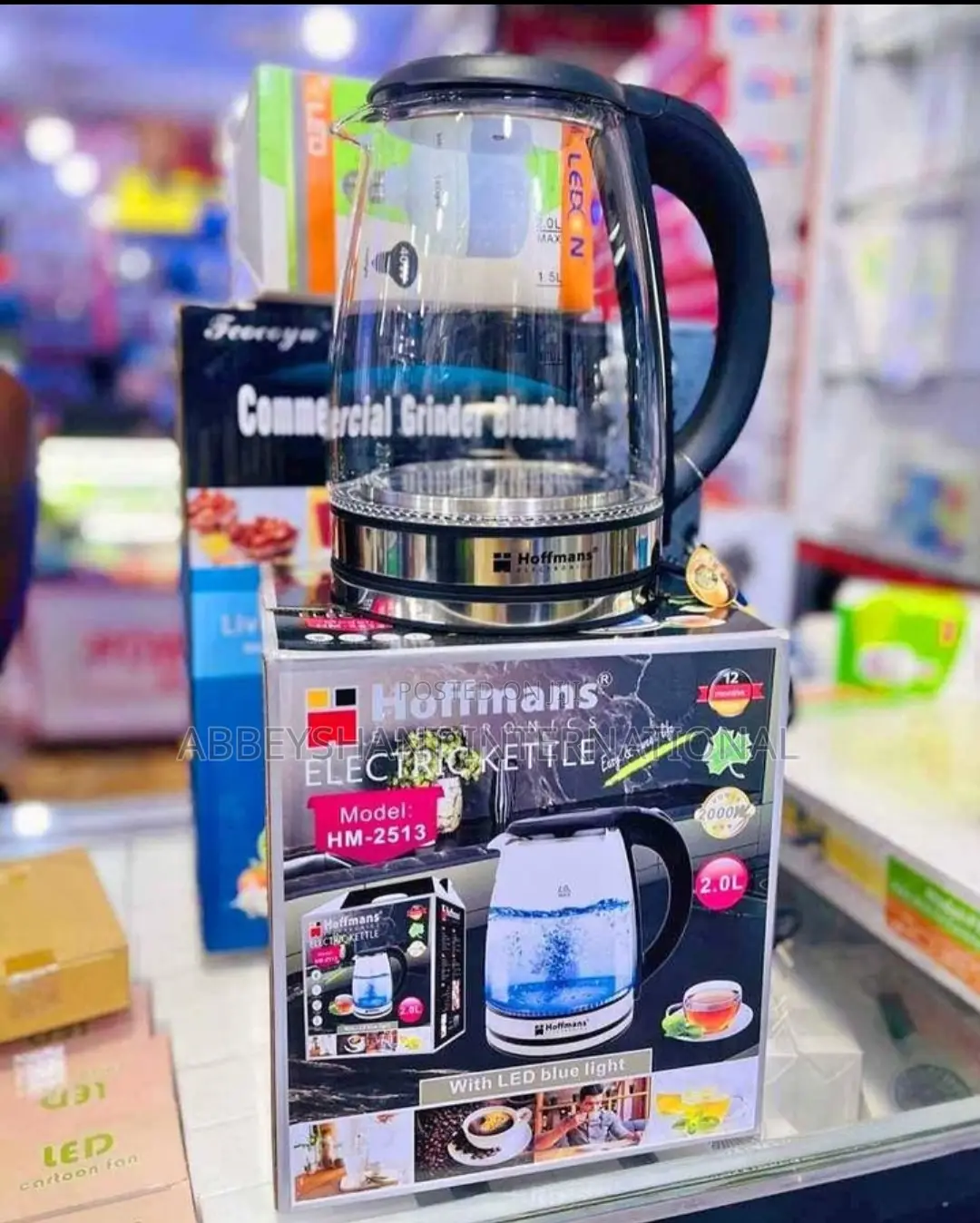 Kettle Hoffman Electric Glass Kettle Palolator Glass Kettle