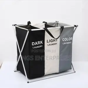 3-Compartment Laundry Basket