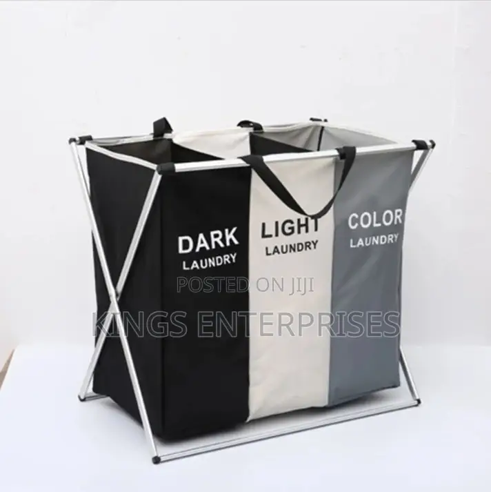 3-Compartment Laundry Basket
