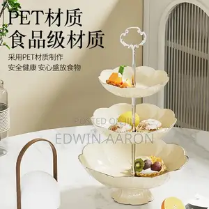 3 Layers Acrylic Plastic Fruit/ Dessert Plate