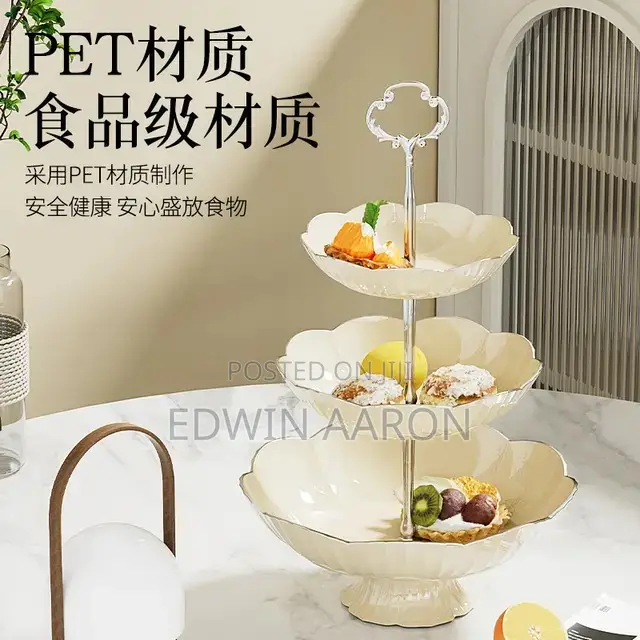 3 Layers Acrylic Plastic Fruit/ Dessert Plate