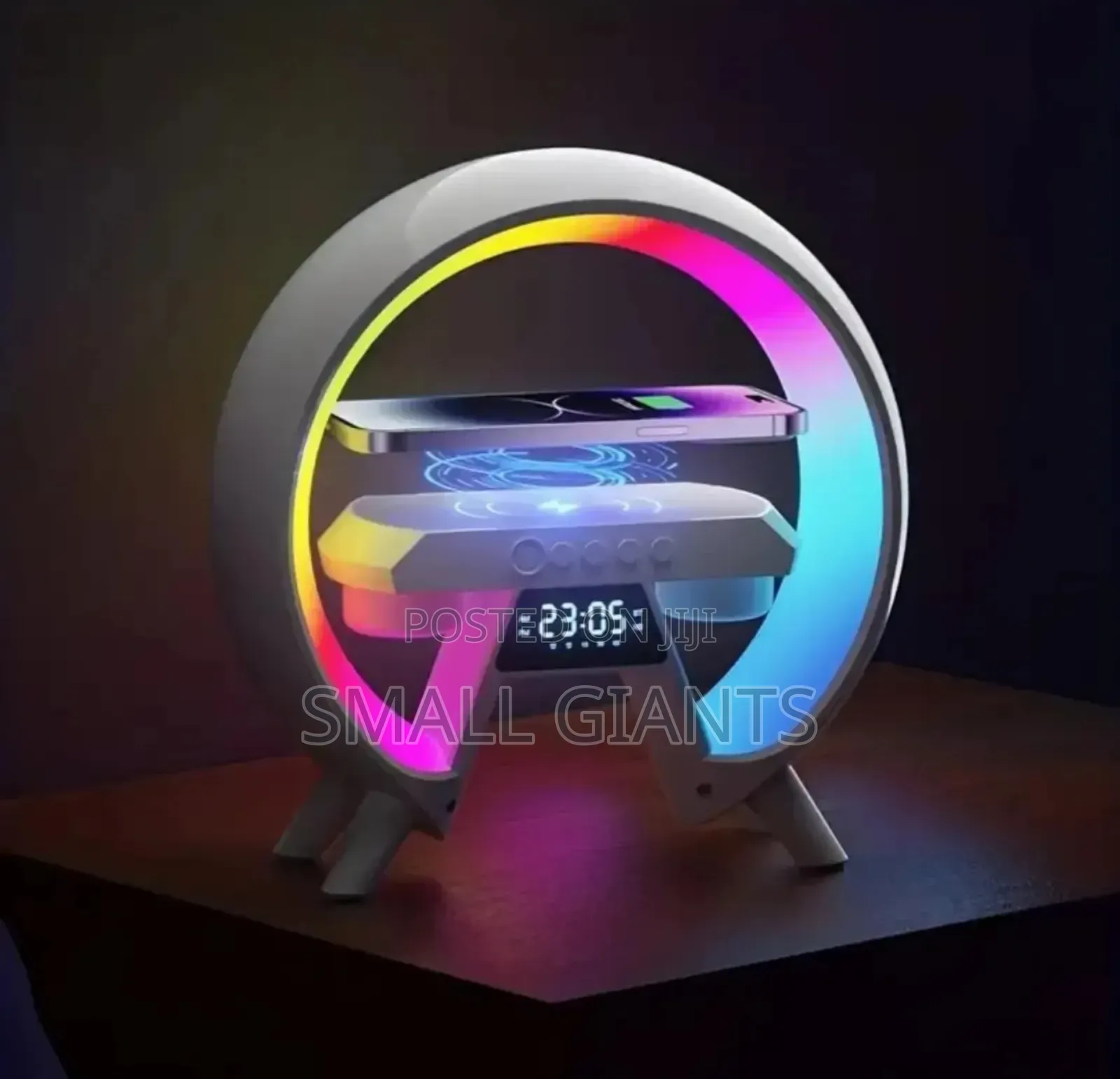 15W Wireless Charger Alarm Clock Lamp