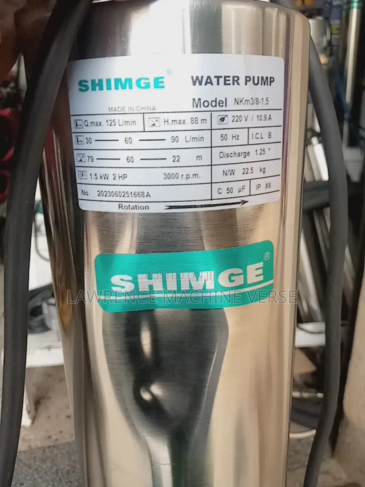 Submersible Water Pump 88m