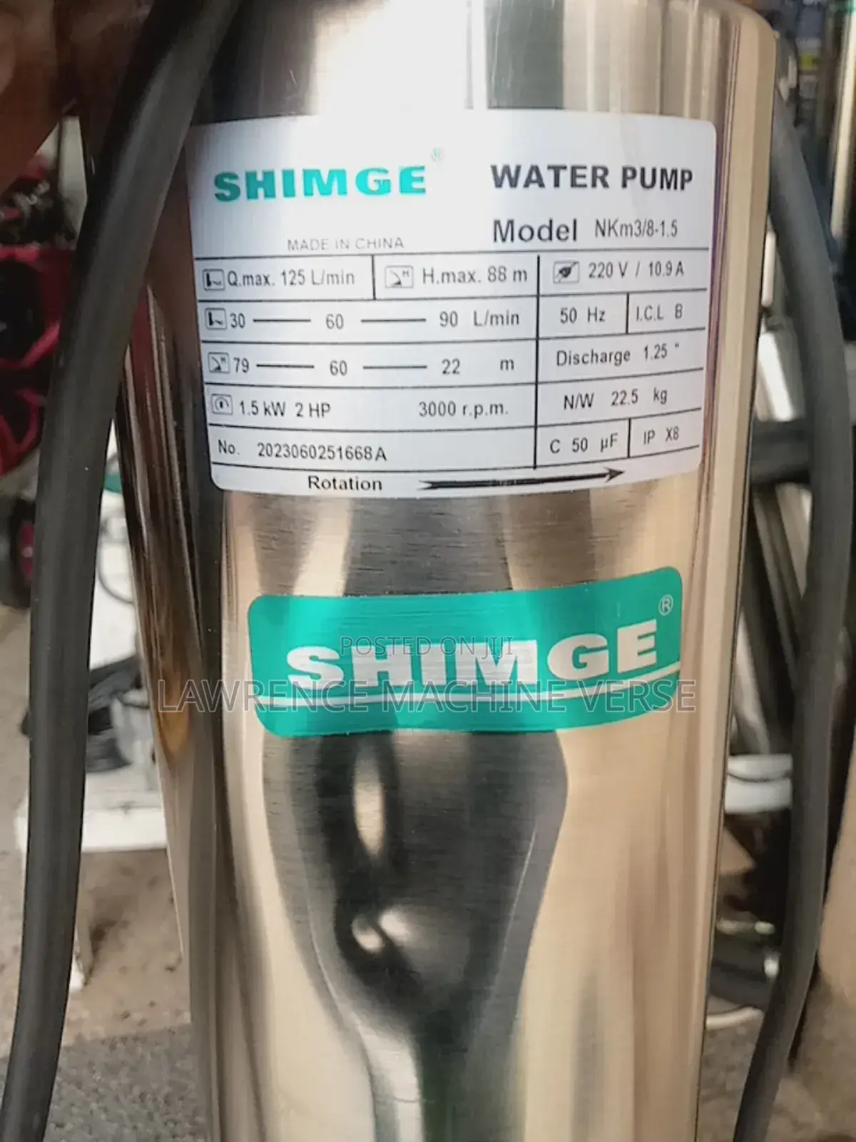 Submersible Water Pump 88m