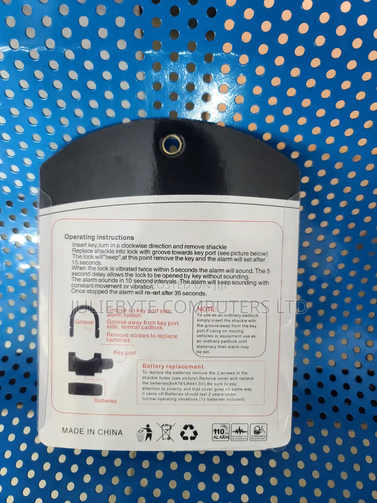 Alarm Padlock