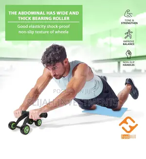 4 Wheel AB Abdominal Muscle Trainer