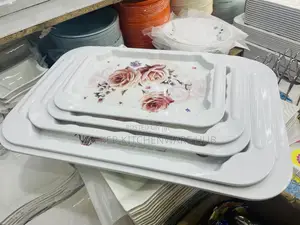 5pc Set of Melamine Trays