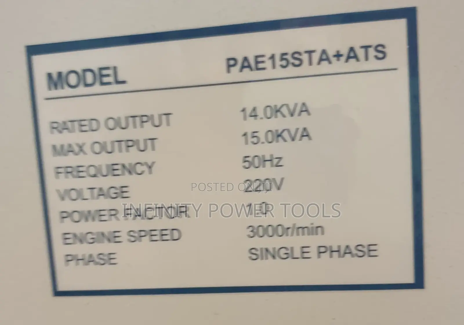 15kva Diesel Generator Air Cooled