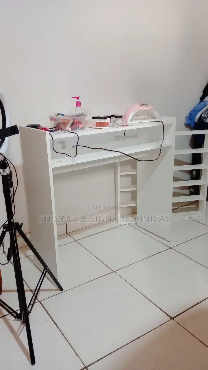 Manicure/Nail Business Set Up. Table + Display + Trolley.