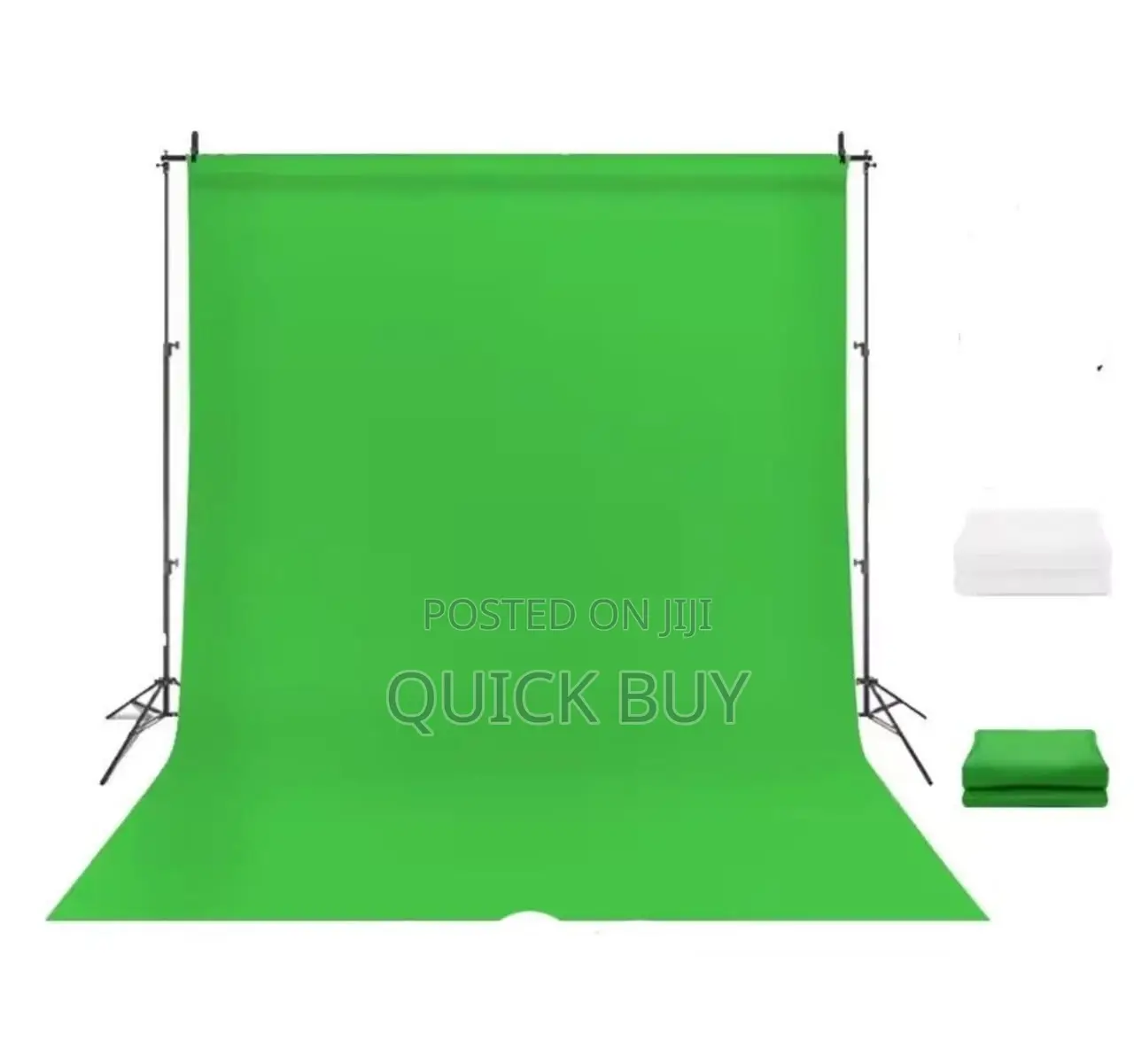 3m by 3m Back Drop/Green Screen With Stand