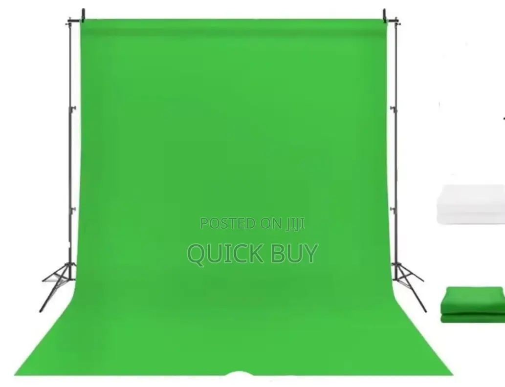 3m by 3m Back Drop/Green Screen With Stand
