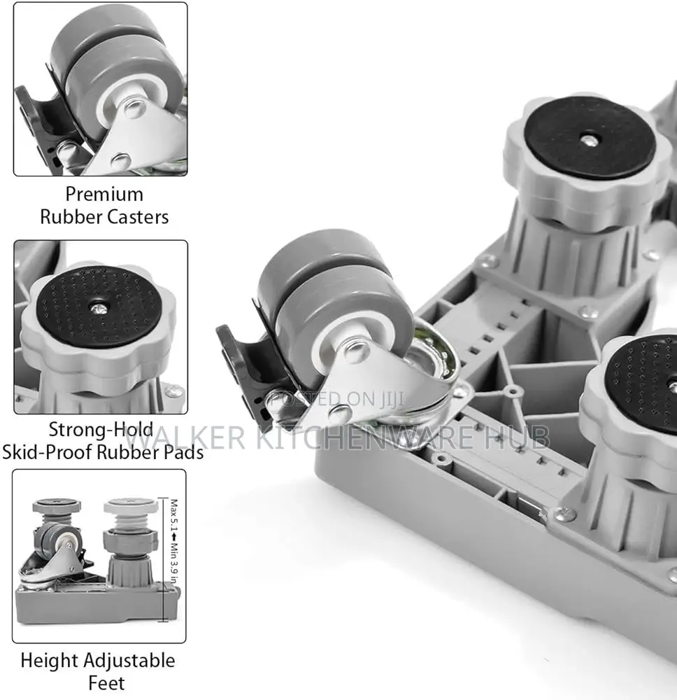 4 X 2 Shive Wheels Movable Base Stand for Washing Machines