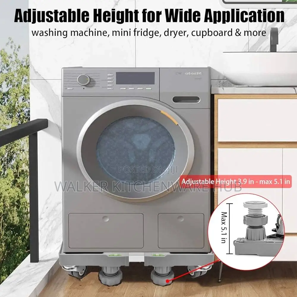 4 X 2 Shive Wheels Movable Base Stand for Washing Machines