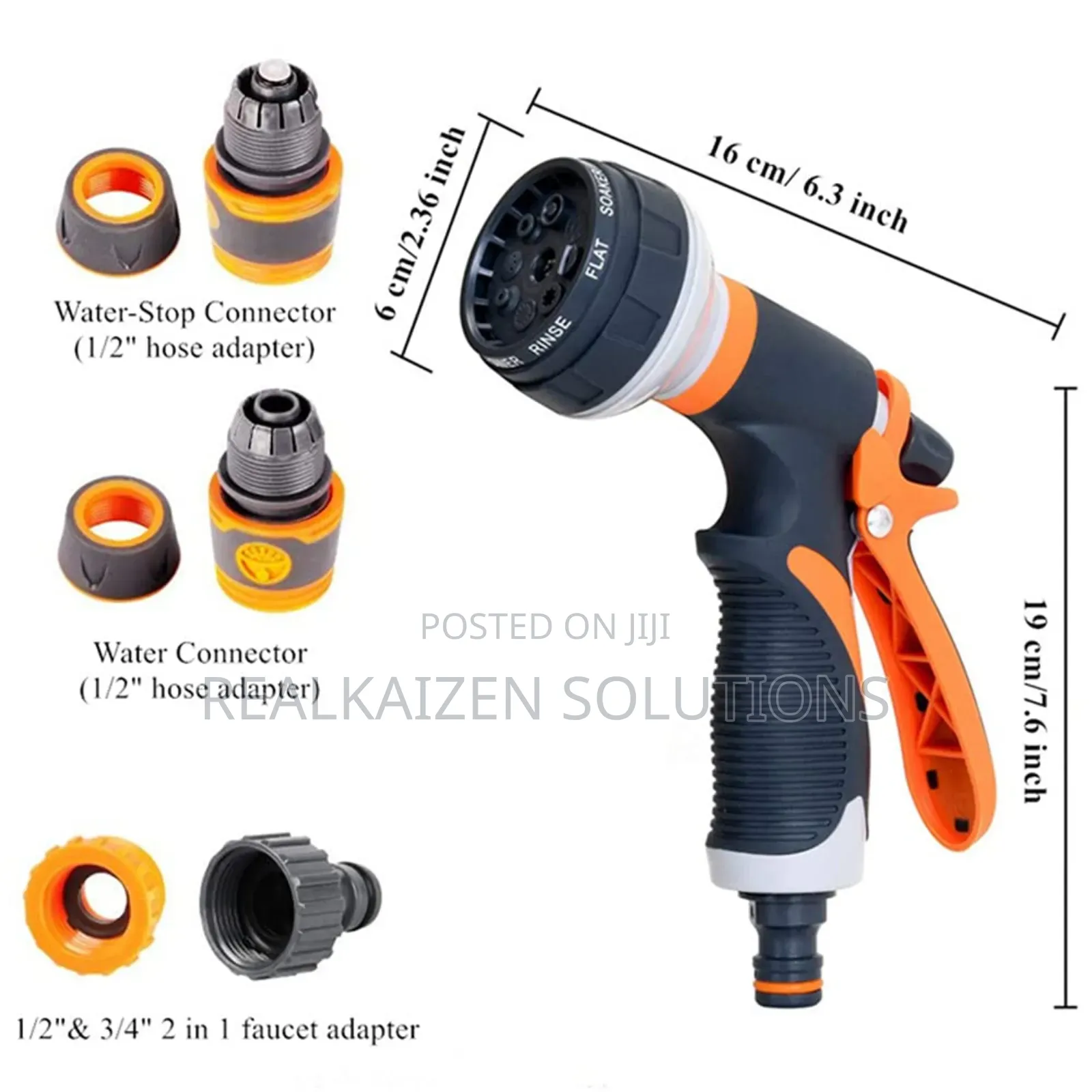 Garden Watering | Cleaning Hose Pipe Nozzle Connectors Set