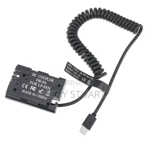 Lp-E6 Type C Usb-C Dummy Battery Charger for R5,R6,R, 6D,60D