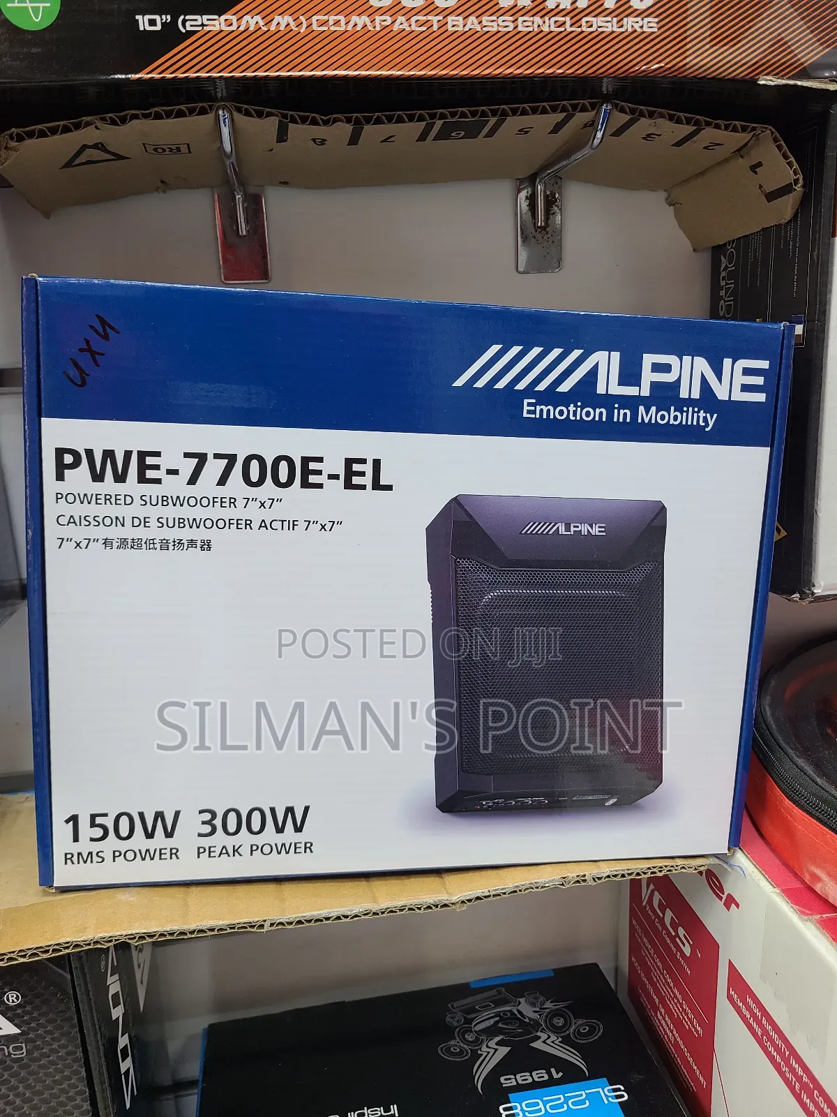 Alpine Car Underseat Subwoofer