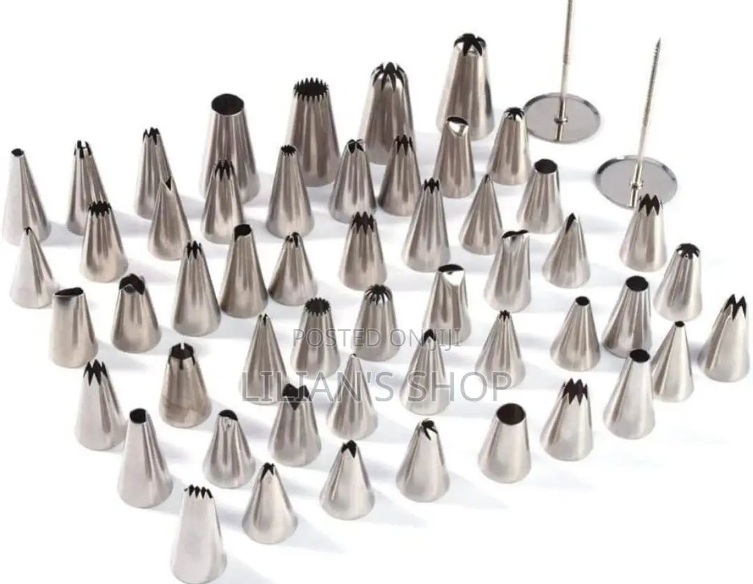Steel 52 Pieces Icing Nozzles Tips Nozzle Cake Decorating